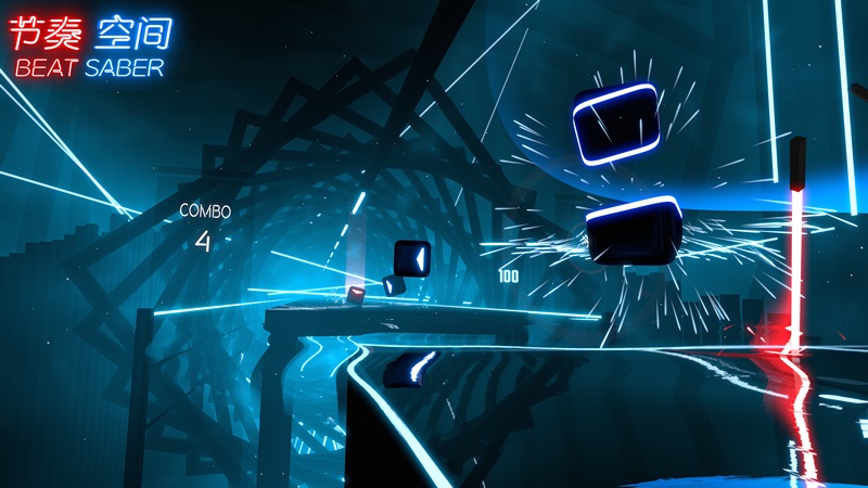 网易代理火爆全球的vr游戏《beat saber》正式命名为《节奏空间》