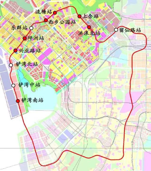 计划中的深圳15号线地铁